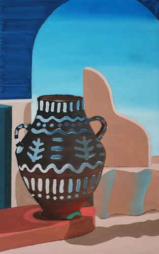 Still life 3 (Lock up) par Alida Velea, Peinture en vente sur Singulart