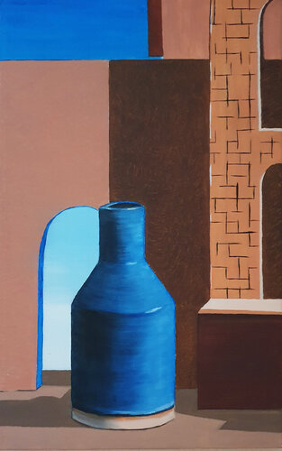 Still life 4 (Lock up) par Alida Velea, Peinture en vente sur Singulart
