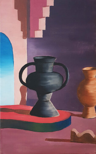 Still life 6 (Lock up) par Alida Velea, Peinture en vente sur Singulart