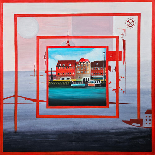 The mental tapestries par Alida Velea, Peinture en vente sur Singulart