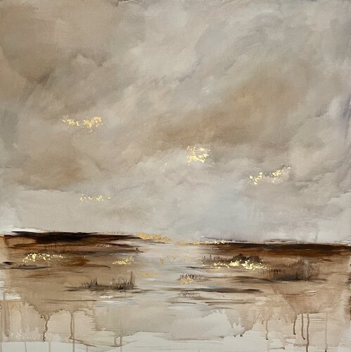 Golden Glimpse 2 von Iris Schiebener, Malerei kaufen auf Singulart