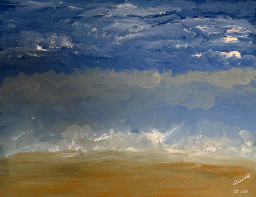 SKY SEA SAND di Tony Schweikle, Pittura in vendita su Singulart
