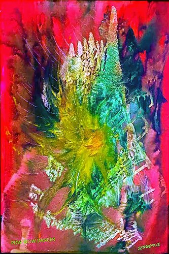 Pow Wow Dancer van Tony Schweikle, Schilderij te koop op Singulart