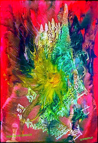 Pow Wow Dancer van Tony Schweikle, Schilderij te koop op Singulart