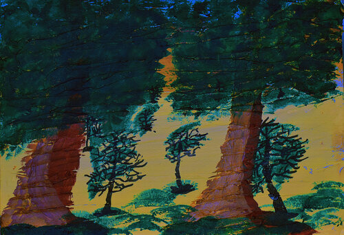 Abstract Trees van Tony Schweikle, Schilderij te koop op Singulart