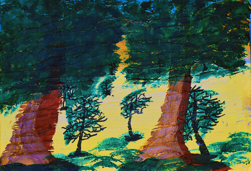 South African Baobab Tree van Tony Schweikle, Schilderij te koop op Singulart