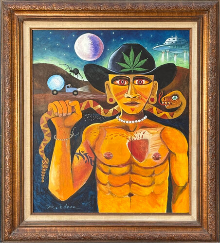 Black Rock Cowboy di Ron Oden, Pittura in vendita su Singulart