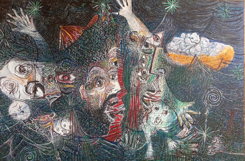 Refuges di Eric Cospi Spiliotopoulos, Pittura in vendita su Singulart