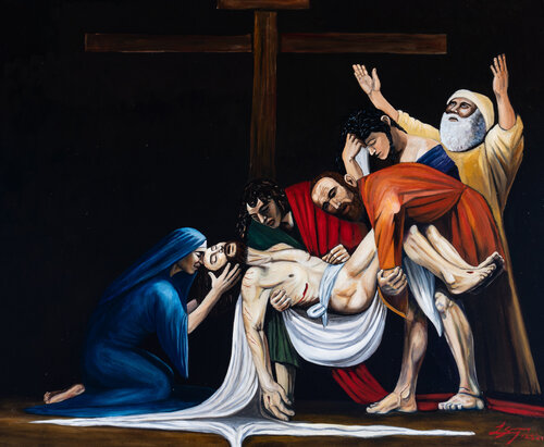 Good Friday - The Deposition van Lindsay Siemers, Schilderij te koop op Singulart