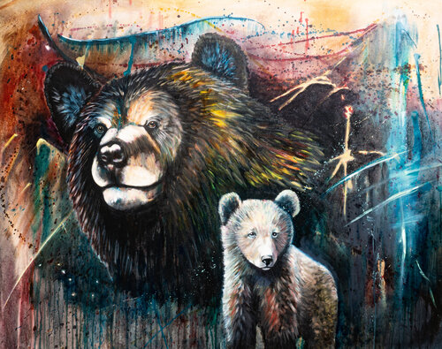 The Great Bear and Her Cub von Lindsay Siemers, Malerei kaufen auf Singulart