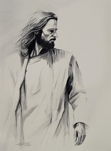 Because He Lives di Lindsay Siemers, Disegno in vendita su Singulart