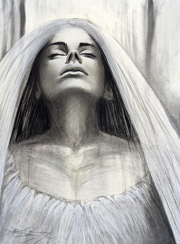 The Bride Wore White de Lindsay Siemers, Dibujo a la venta en Singulart