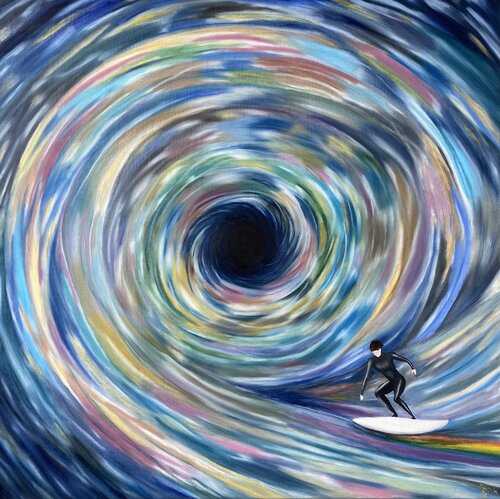 Big wave van Kamila Hyo, Schilderij te koop op Singulart