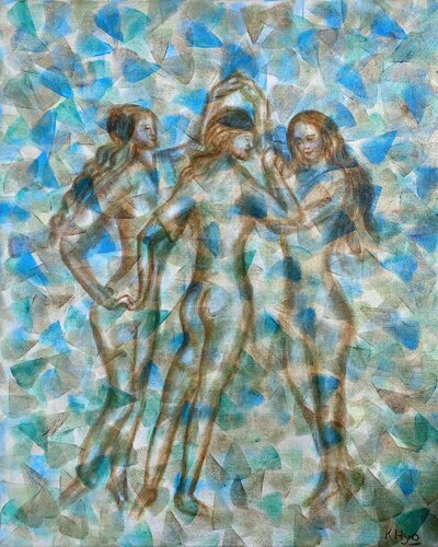 Dance in Fragments van Kamila Hyo, Schilderij te koop op Singulart