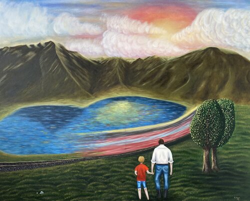 When time passes by van Kamila Hyo, Schilderij te koop op Singulart