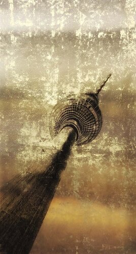 Fernsehturm-Golden View von Jürgen Deimann, Malerei kaufen auf Singulart