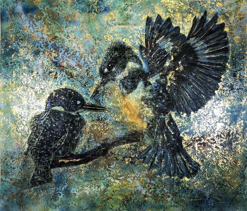 Eisvogel12 von Jürgen Deimann, Malerei kaufen auf Singulart