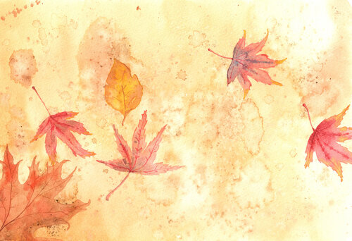 Herfstblaadjes par Caroline Thevelein, Peinture en vente sur Singulart