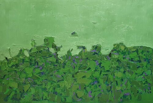 Cromatico verde di Domenico Asmone, Pittura in vendita su Singulart