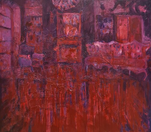 Interno cromatico rosso Domenico Asmone