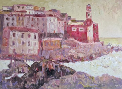 Liguria cromatica (Tellaro) von Domenico Asmone, Malerei kaufen auf Singulart