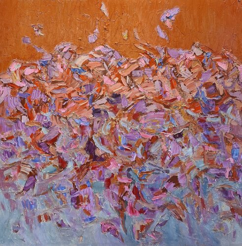 Cromatico arancio von Domenico Asmone, Malerei kaufen auf Singulart