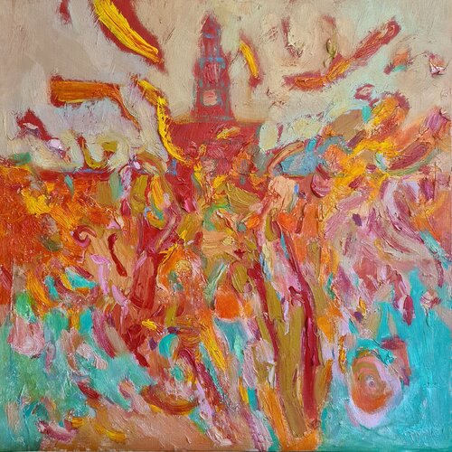 Estate a Milano di Domenico Asmone, Pittura in vendita su Singulart