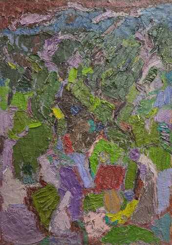 Paesaggio cromatico n.13 van Domenico Asmone, Schilderij te koop op Singulart