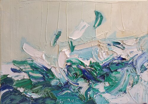 Cromatico mare di Domenico Asmone, Pittura in vendita su Singulart