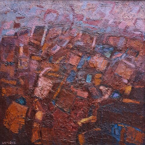 Paesaggio cromatico rosso Domenico Asmone