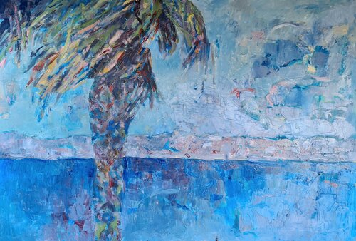 Reggio Calabria cromatica (lungomare) di Domenico Asmone, Pittura in vendita su Singulart