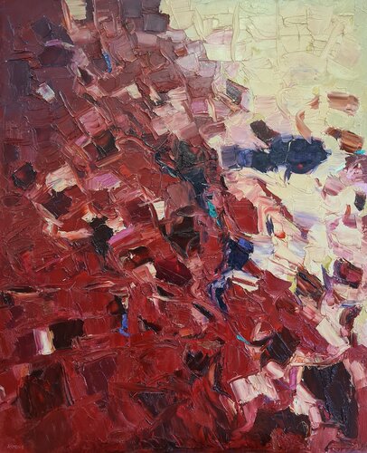 Cromatico fuoco von Domenico Asmone, Malerei kaufen auf Singulart