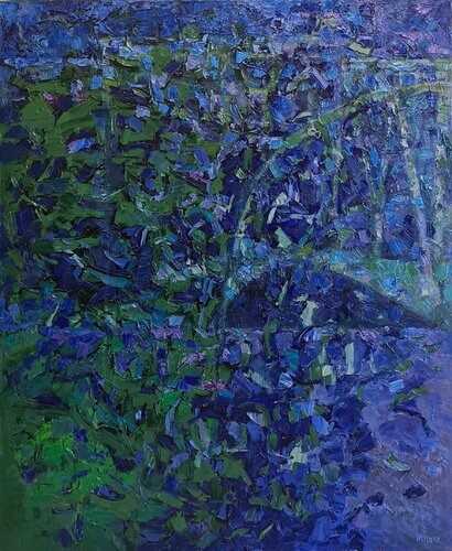 Notturno ai Navigli di Domenico Asmone, Pittura in vendita su Singulart