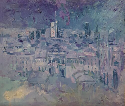 Milano cromatica par Domenico Asmone, Peinture en vente sur Singulart