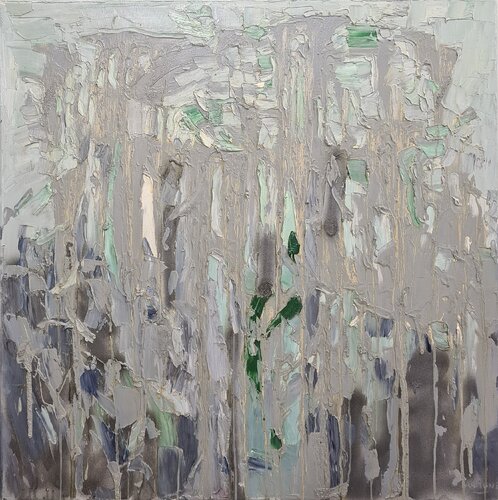 Cromatico grigio di Domenico Asmone, Pittura in vendita su Singulart