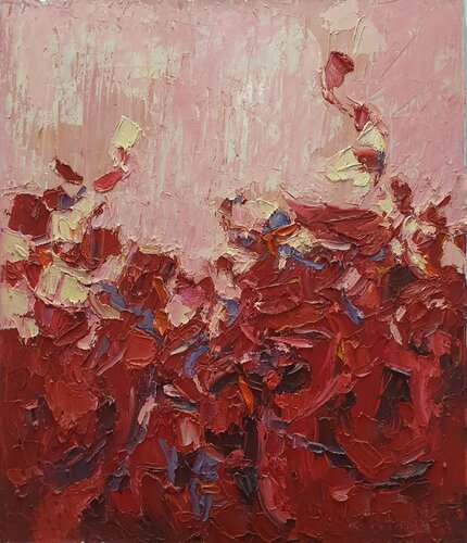 Cromatico rosso par Domenico Asmone, Peinture en vente sur Singulart