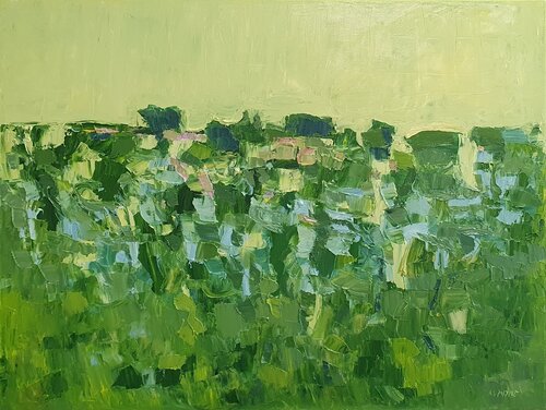 Roma cromatica - collina ai Castelli romani by Domenico Asmone, Painting for Sale on Singulart