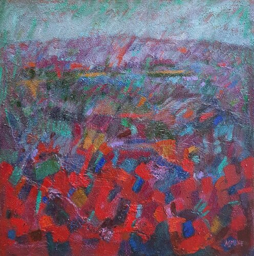 Paesaggio cromatico von Domenico Asmone, Malerei kaufen auf Singulart