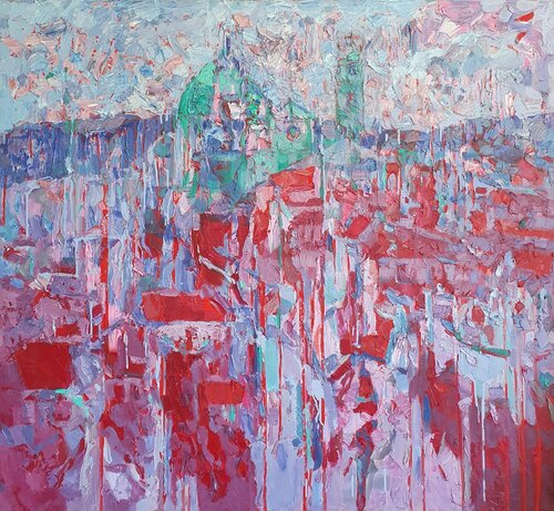 Firenze cromatica von Domenico Asmone, Malerei kaufen auf Singulart