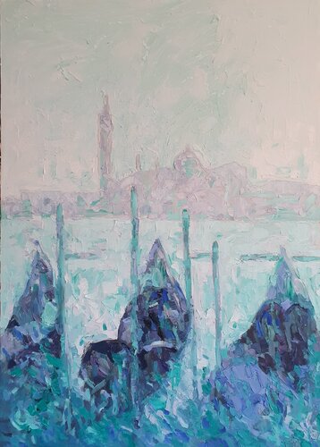 Venezia cromatica von Domenico Asmone, Malerei kaufen auf Singulart