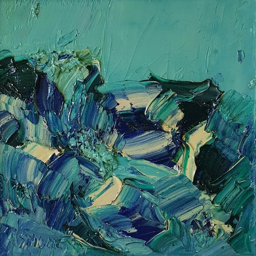 Cromatico mare di Domenico Asmone, Pittura in vendita su Singulart