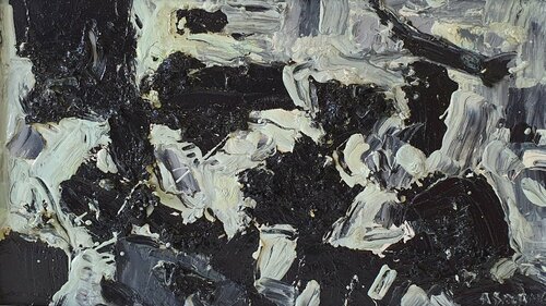 Cromatico bianco e nero van Domenico Asmone, Schilderij te koop op Singulart