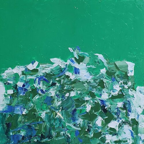 Cromatico mare di Domenico Asmone, Pittura in vendita su Singulart
