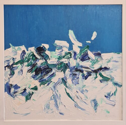 Cromatico mare di Domenico Asmone, Pittura in vendita su Singulart