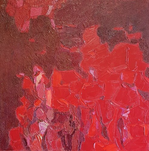 cromatico rosso par Domenico Asmone, Peinture en vente sur Singulart