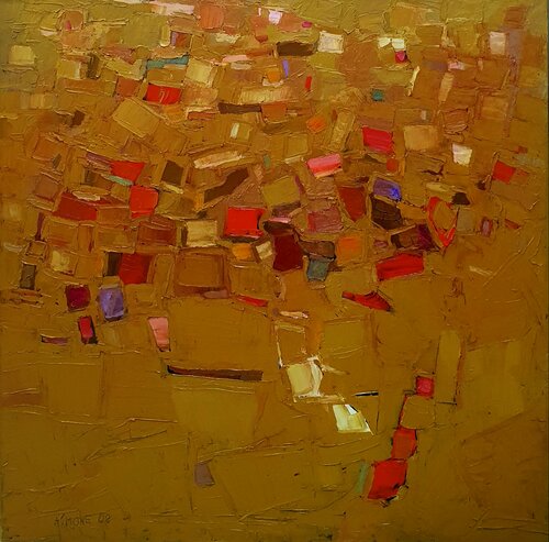 Cromatico ocra par Domenico Asmone, Peinture en vente sur Singulart