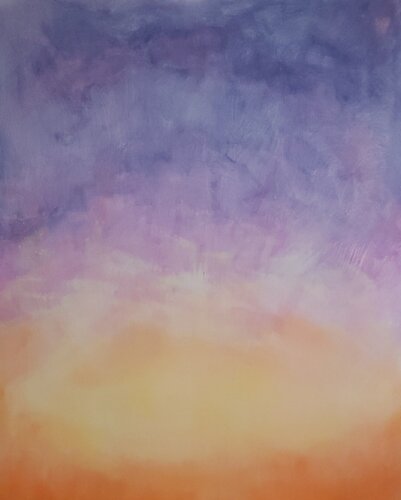 Dawn's Promising Sky di Gail Morrison-Hall, Pittura in vendita su Singulart