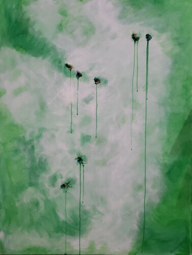 green Storm (Elphaba's Storm) by Gail Morrison-Hall, Painting for Sale on Singulart
