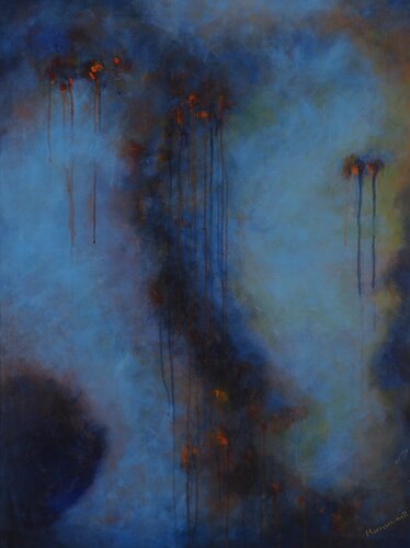 Indigo Storm van Gail Morrison-Hall, Schilderij te koop op Singulart