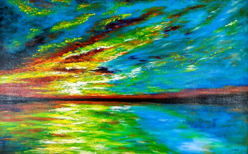 Evening sun 3 van Daniel Urbaník, Schilderij te koop op Singulart